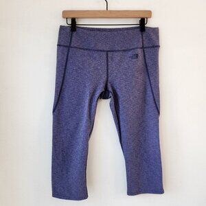 The North Face TNF Cropped Leggings Capri Tights Purple Activewear Women's L